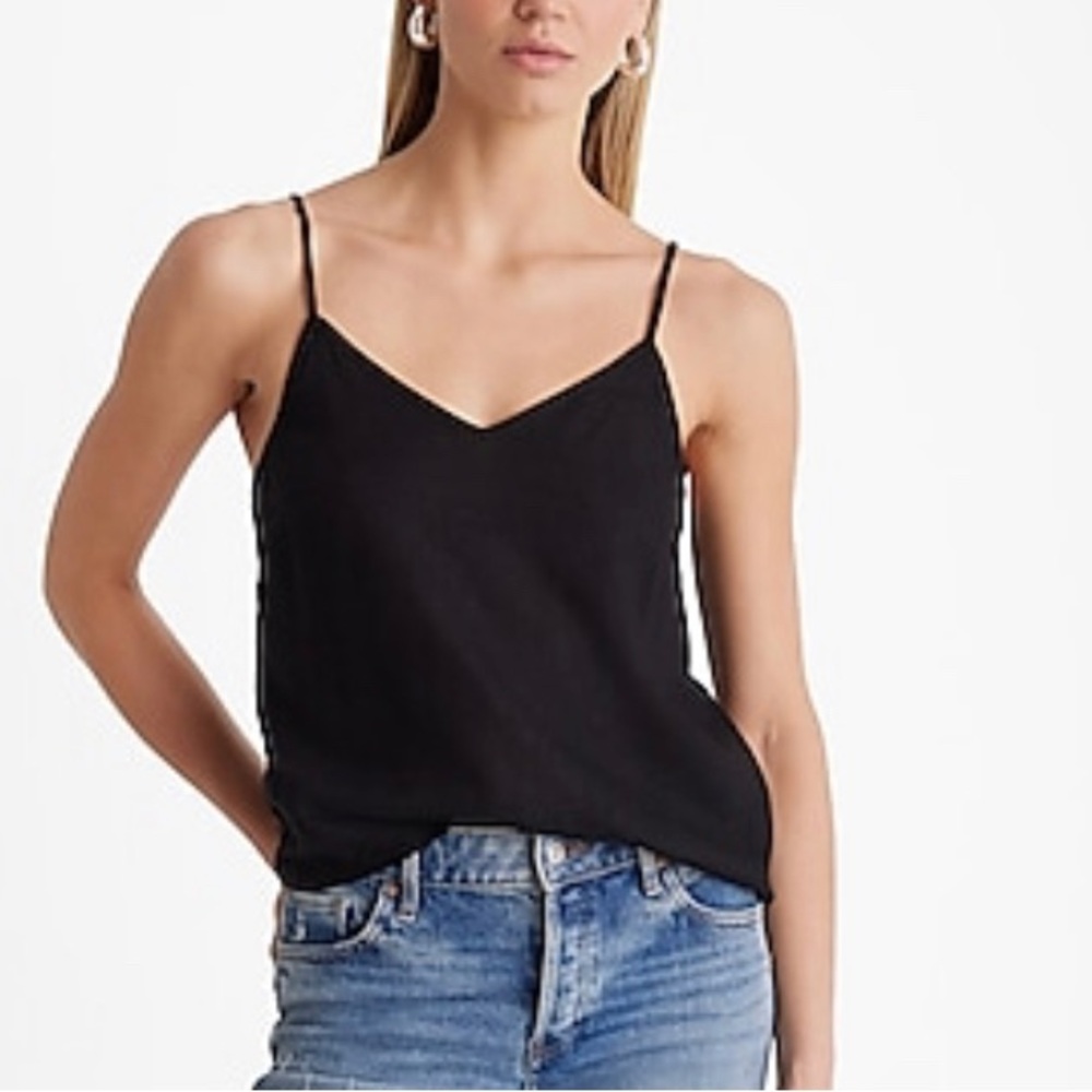NWT! EXPRESS Satin V-Neck Downtown Cami - Picture 4 of 8